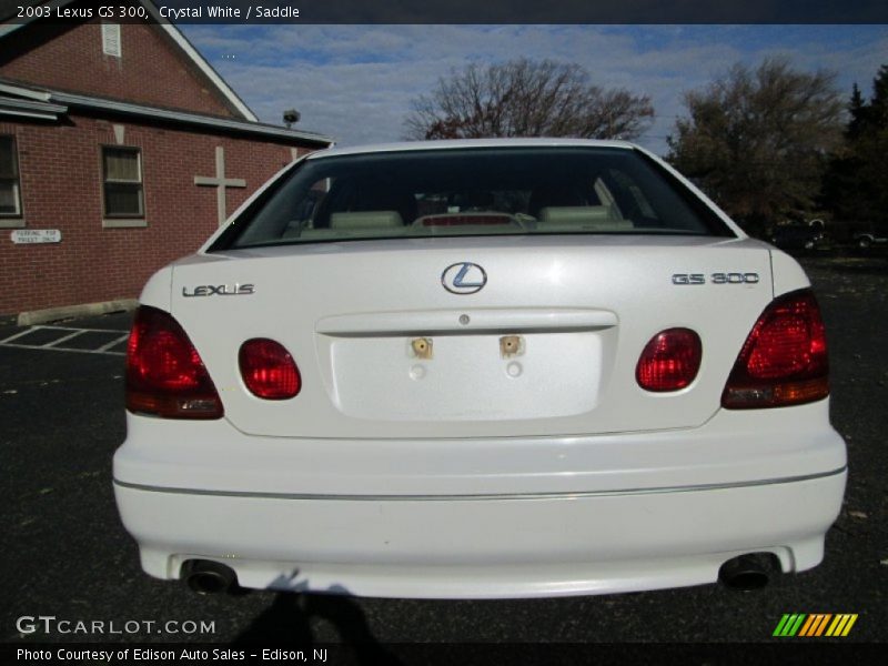Crystal White / Saddle 2003 Lexus GS 300
