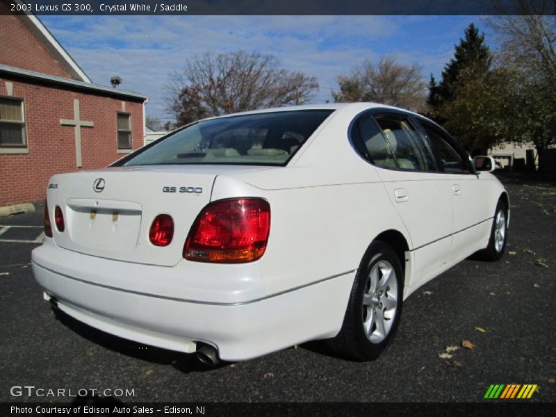 Crystal White / Saddle 2003 Lexus GS 300