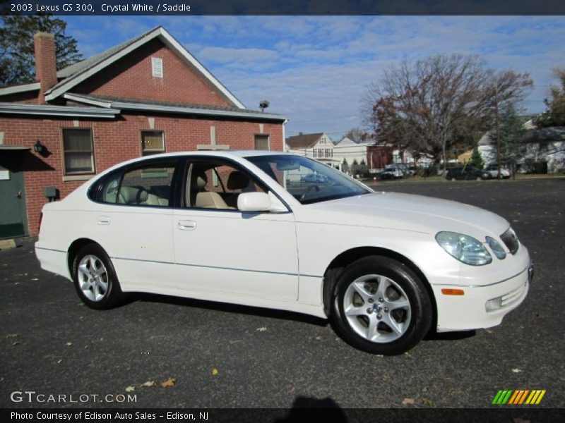 Crystal White / Saddle 2003 Lexus GS 300