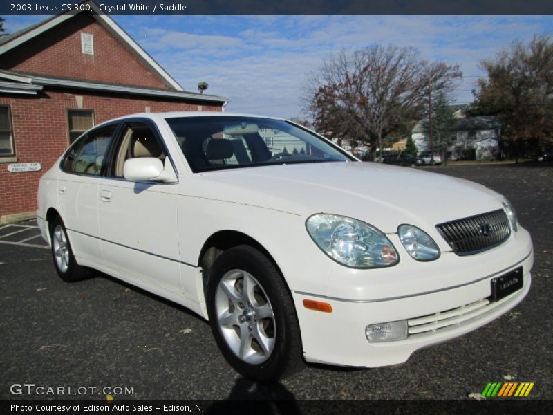Crystal White / Saddle 2003 Lexus GS 300