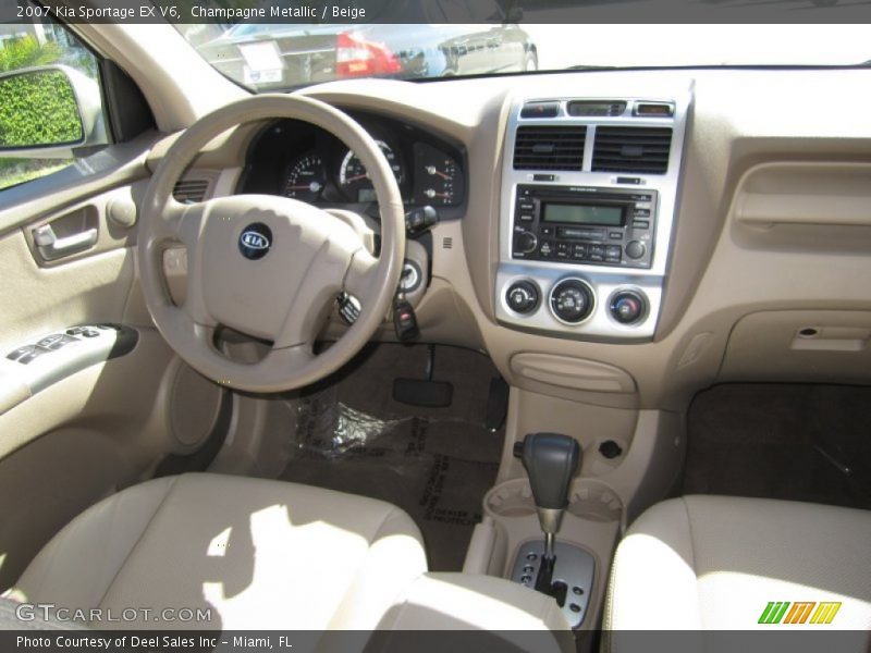 Champagne Metallic / Beige 2007 Kia Sportage EX V6