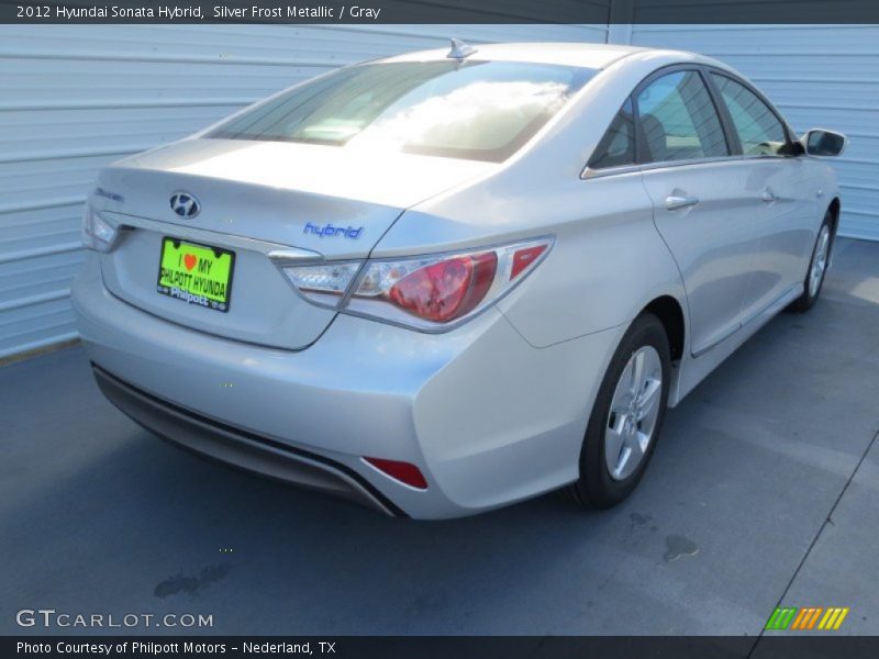 Silver Frost Metallic / Gray 2012 Hyundai Sonata Hybrid