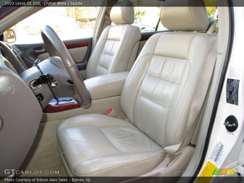 Crystal White / Saddle 2003 Lexus GS 300