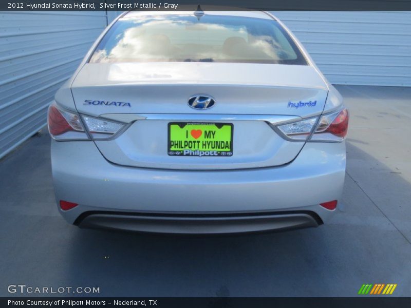 Silver Frost Metallic / Gray 2012 Hyundai Sonata Hybrid