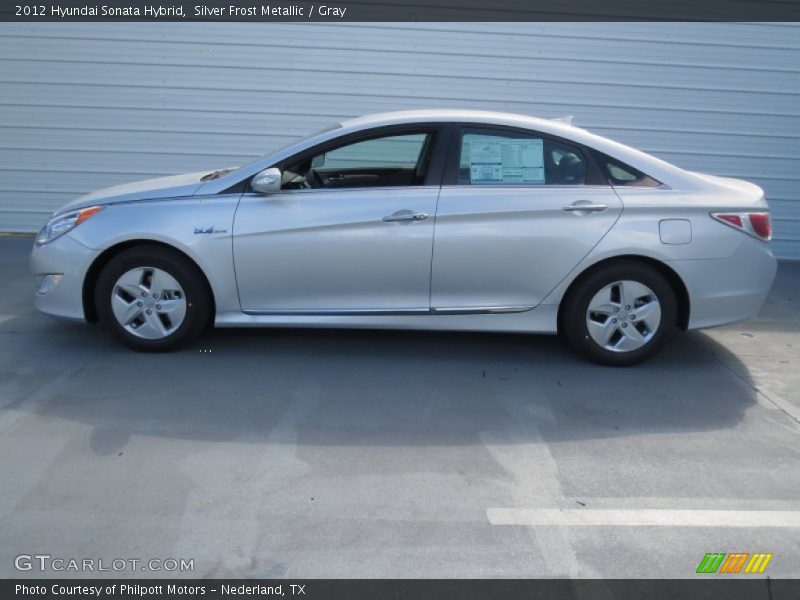 Silver Frost Metallic / Gray 2012 Hyundai Sonata Hybrid