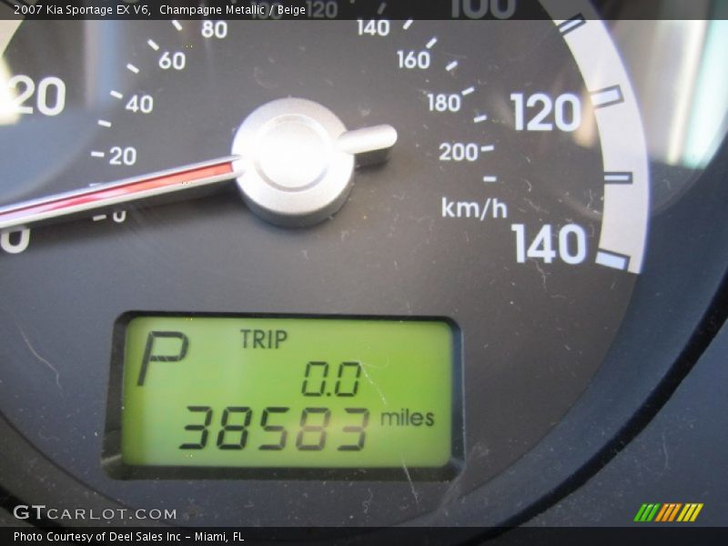 Champagne Metallic / Beige 2007 Kia Sportage EX V6