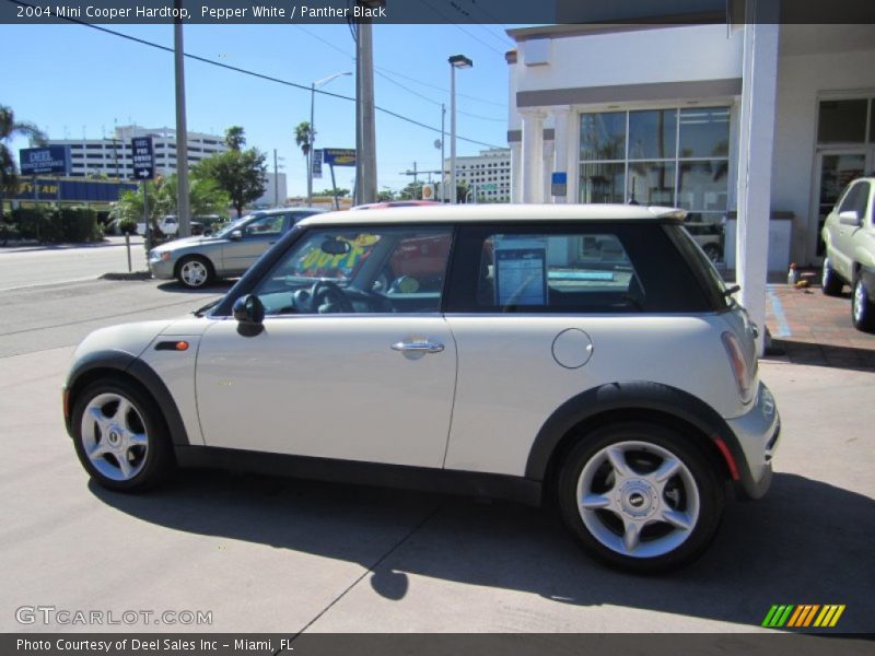 Pepper White / Panther Black 2004 Mini Cooper Hardtop
