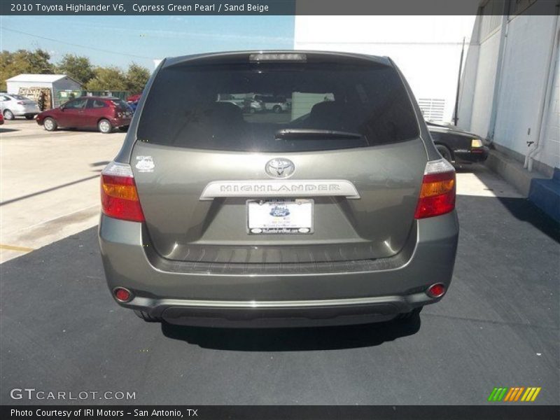 Cypress Green Pearl / Sand Beige 2010 Toyota Highlander V6