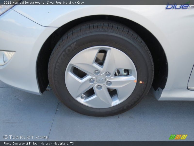 Silver Frost Metallic / Gray 2012 Hyundai Sonata Hybrid