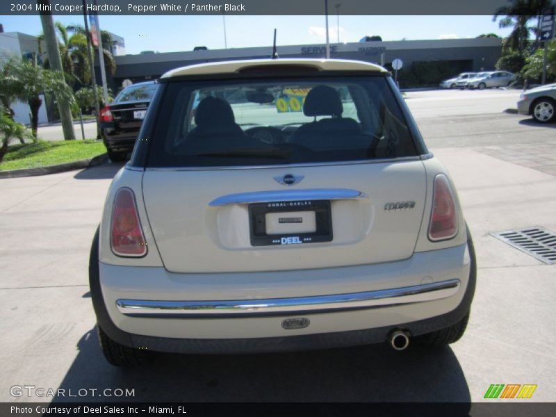 Pepper White / Panther Black 2004 Mini Cooper Hardtop
