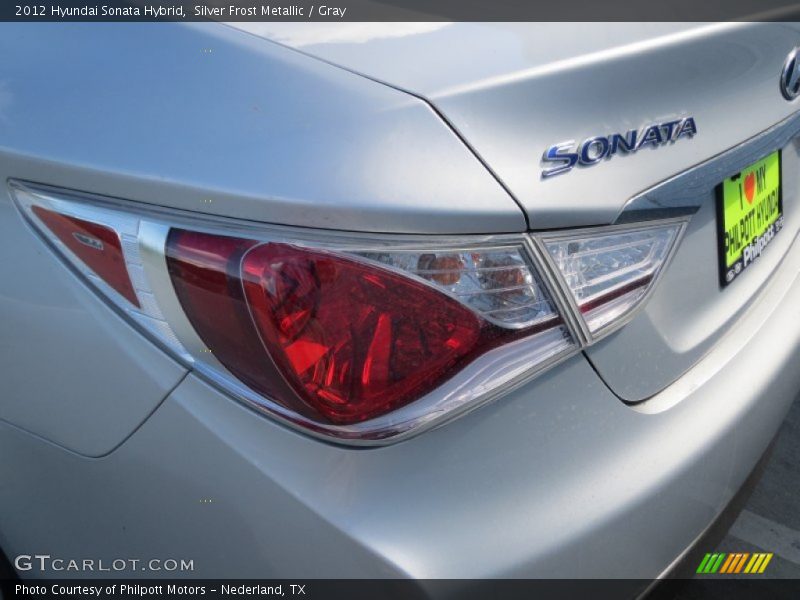 Silver Frost Metallic / Gray 2012 Hyundai Sonata Hybrid