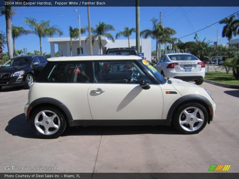 Pepper White / Panther Black 2004 Mini Cooper Hardtop