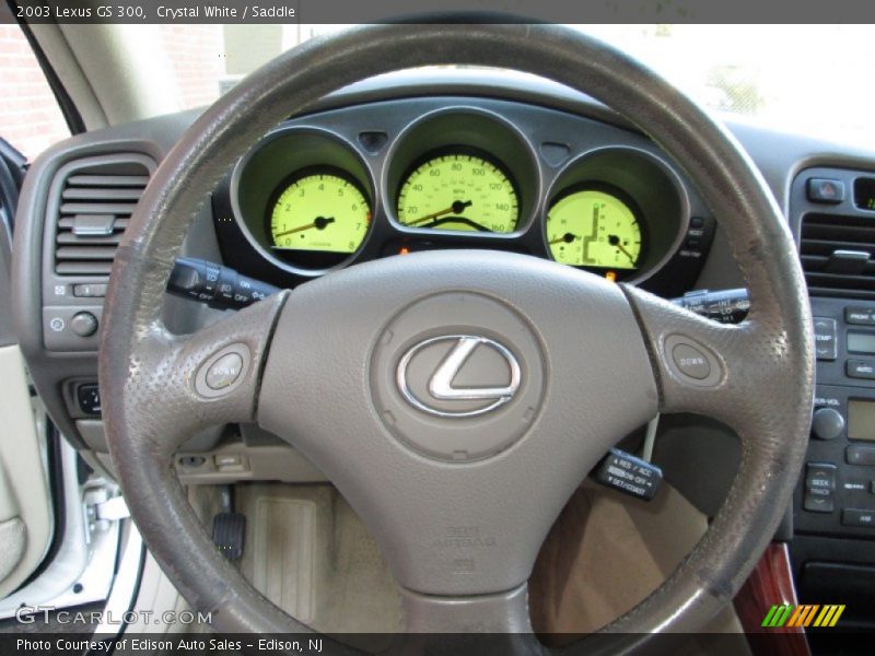 Crystal White / Saddle 2003 Lexus GS 300