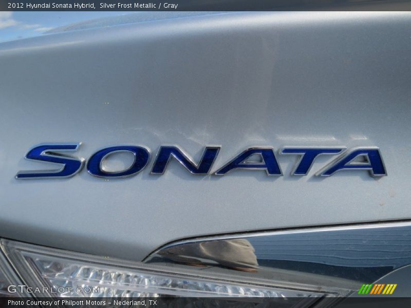 Silver Frost Metallic / Gray 2012 Hyundai Sonata Hybrid