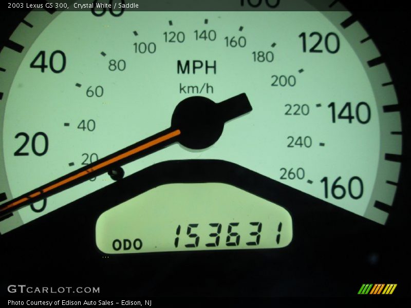 Crystal White / Saddle 2003 Lexus GS 300