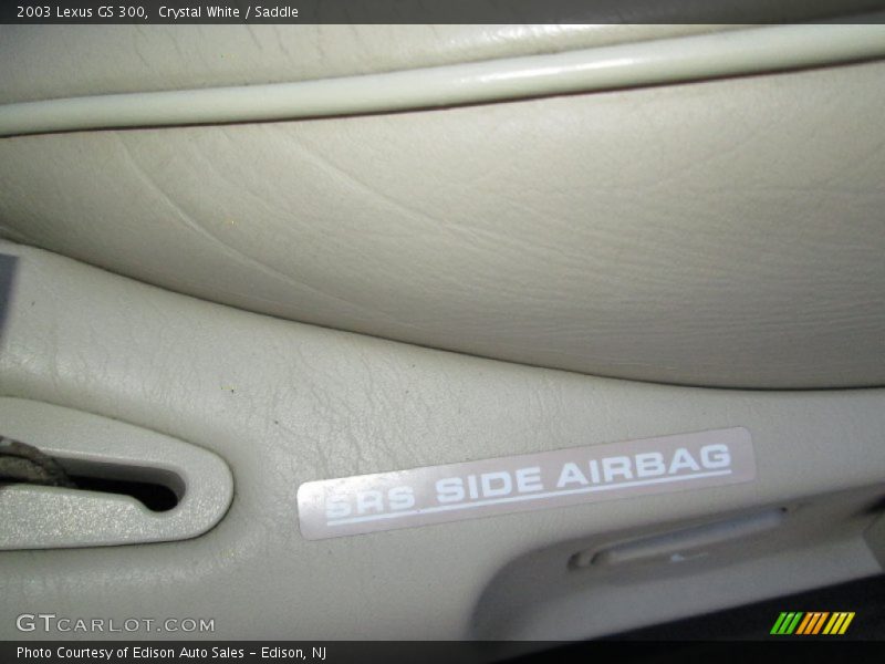 Crystal White / Saddle 2003 Lexus GS 300