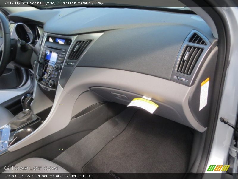 Silver Frost Metallic / Gray 2012 Hyundai Sonata Hybrid