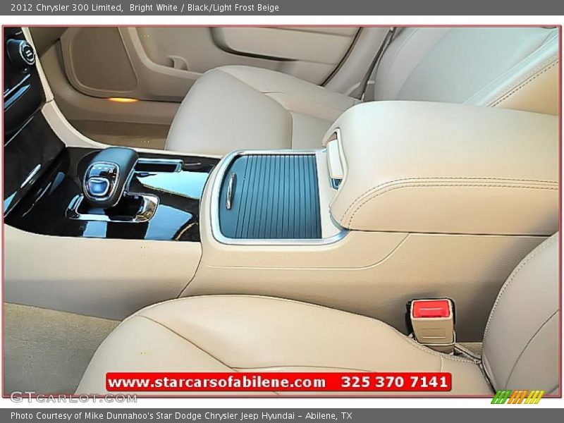 Bright White / Black/Light Frost Beige 2012 Chrysler 300 Limited