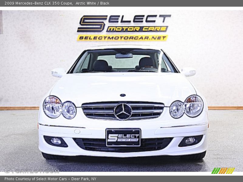 Arctic White / Black 2009 Mercedes-Benz CLK 350 Coupe