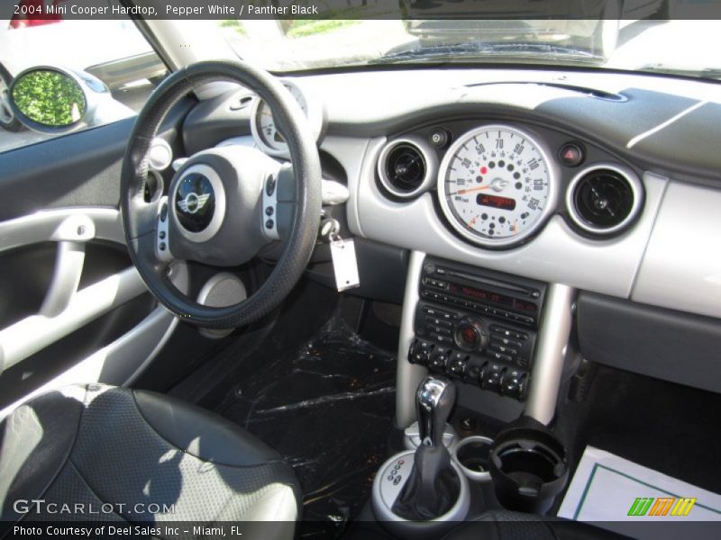 Pepper White / Panther Black 2004 Mini Cooper Hardtop