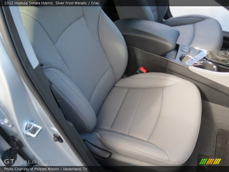 Silver Frost Metallic / Gray 2012 Hyundai Sonata Hybrid