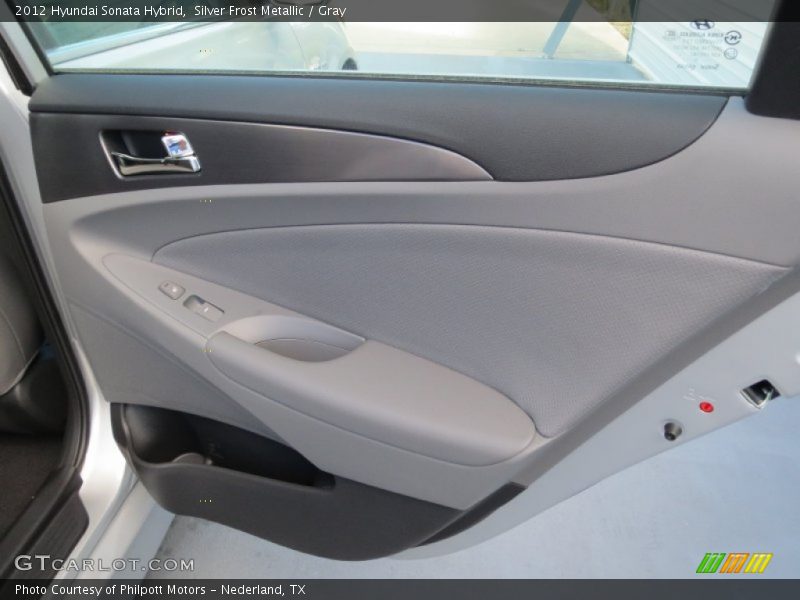 Silver Frost Metallic / Gray 2012 Hyundai Sonata Hybrid