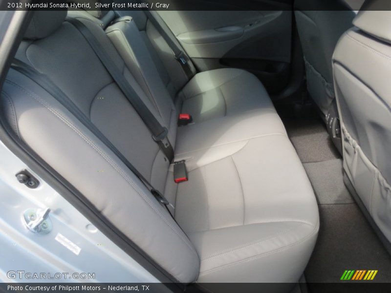 Silver Frost Metallic / Gray 2012 Hyundai Sonata Hybrid