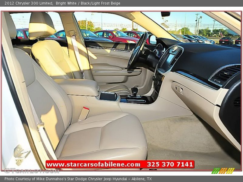 Bright White / Black/Light Frost Beige 2012 Chrysler 300 Limited