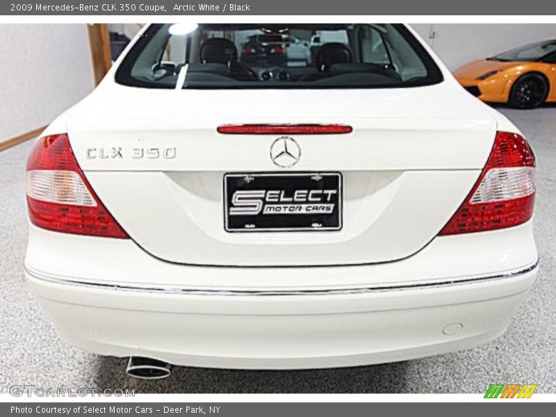Arctic White / Black 2009 Mercedes-Benz CLK 350 Coupe