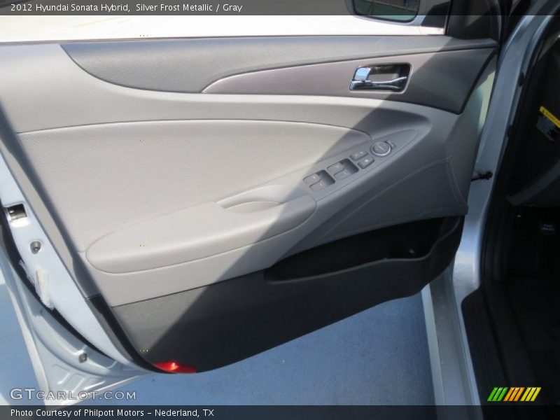 Silver Frost Metallic / Gray 2012 Hyundai Sonata Hybrid