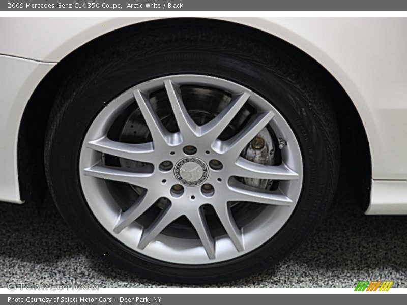 Arctic White / Black 2009 Mercedes-Benz CLK 350 Coupe