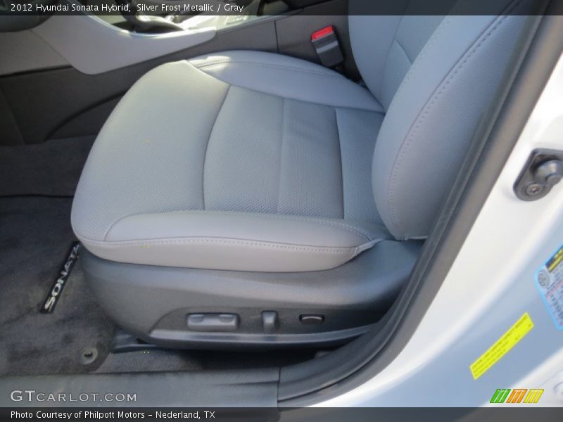 Silver Frost Metallic / Gray 2012 Hyundai Sonata Hybrid