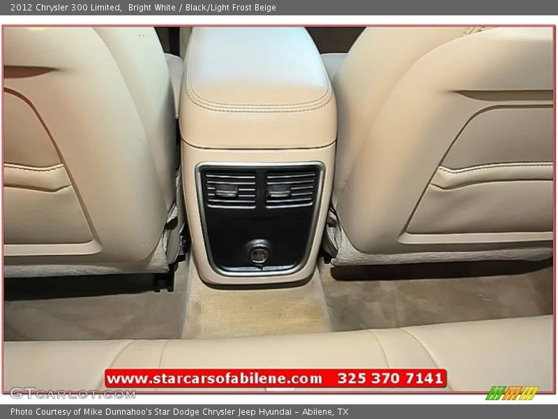 Bright White / Black/Light Frost Beige 2012 Chrysler 300 Limited