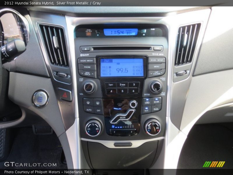 Silver Frost Metallic / Gray 2012 Hyundai Sonata Hybrid