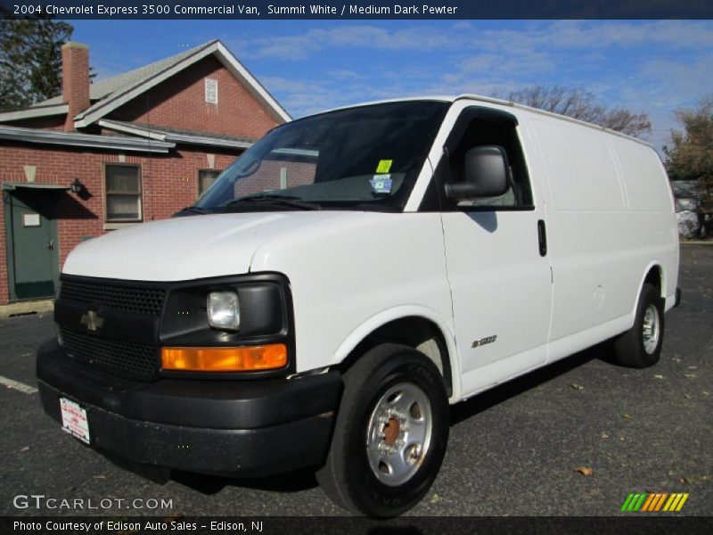 Summit White / Medium Dark Pewter 2004 Chevrolet Express 3500 Commercial Van