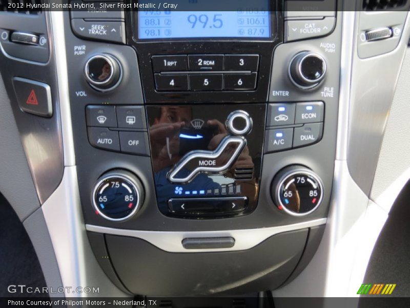 Silver Frost Metallic / Gray 2012 Hyundai Sonata Hybrid