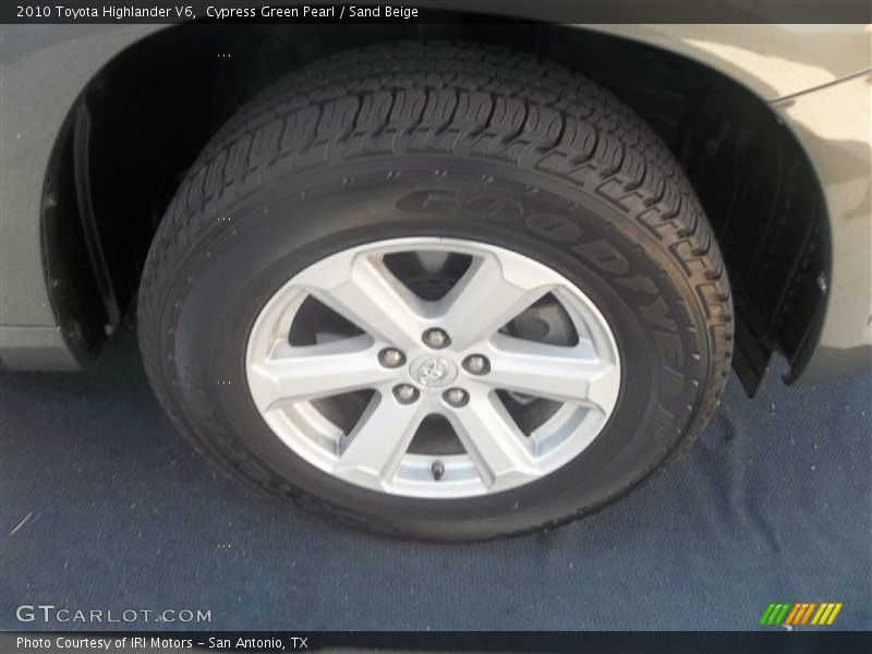 Cypress Green Pearl / Sand Beige 2010 Toyota Highlander V6