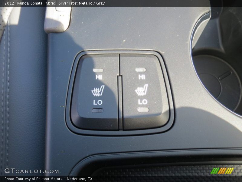 Silver Frost Metallic / Gray 2012 Hyundai Sonata Hybrid