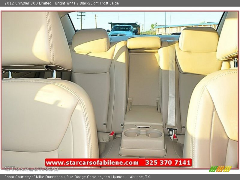 Bright White / Black/Light Frost Beige 2012 Chrysler 300 Limited