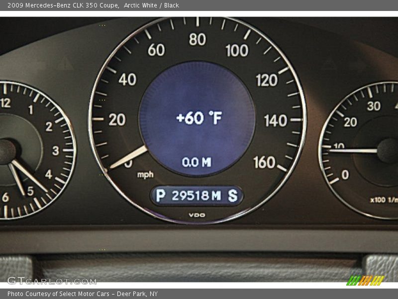 Arctic White / Black 2009 Mercedes-Benz CLK 350 Coupe