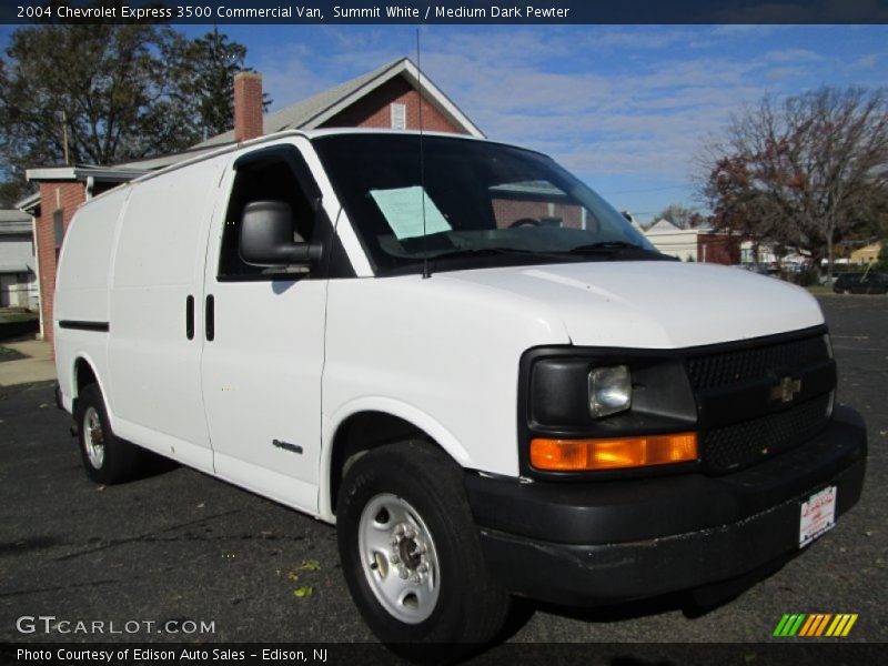 Summit White / Medium Dark Pewter 2004 Chevrolet Express 3500 Commercial Van