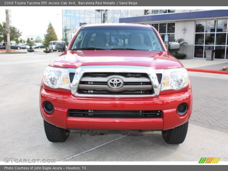 Barcelona Red Metallic / Sand Beige 2009 Toyota Tacoma SR5 Access Cab 4x4