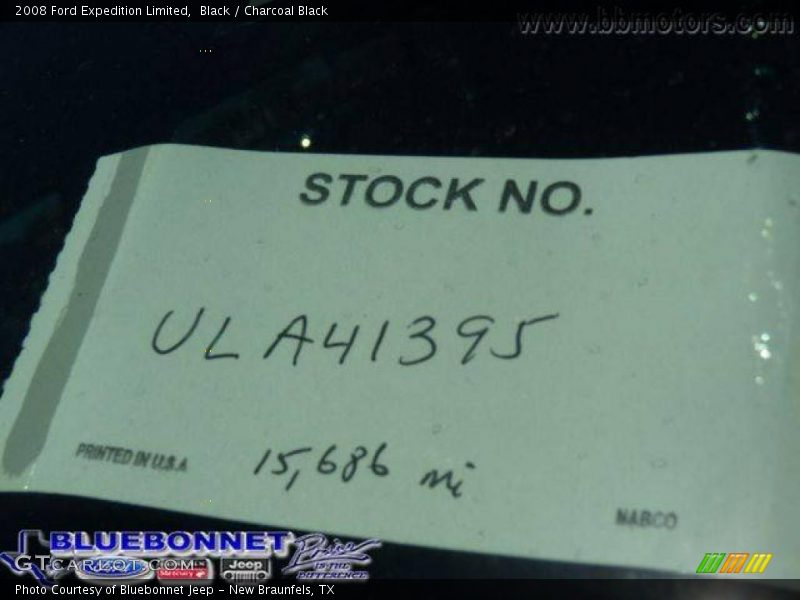 Black / Charcoal Black 2008 Ford Expedition Limited