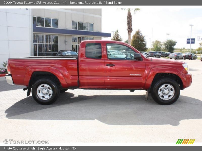 Barcelona Red Metallic / Sand Beige 2009 Toyota Tacoma SR5 Access Cab 4x4