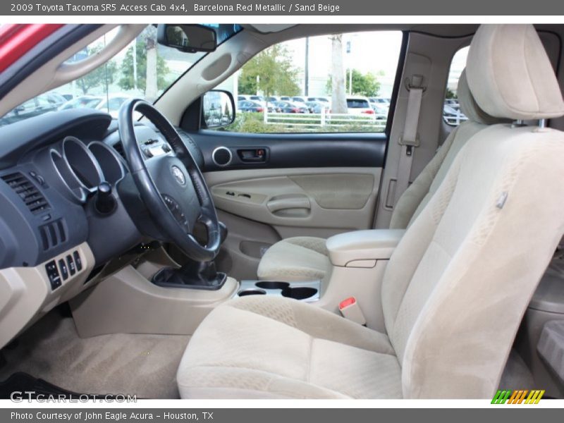 Barcelona Red Metallic / Sand Beige 2009 Toyota Tacoma SR5 Access Cab 4x4