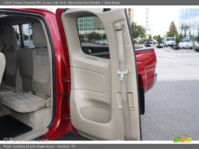 Barcelona Red Metallic / Sand Beige 2009 Toyota Tacoma SR5 Access Cab 4x4