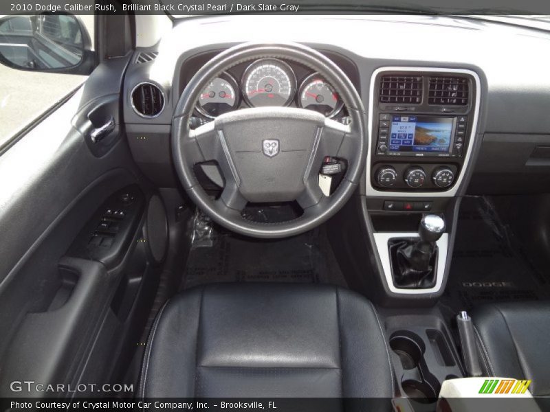 Brilliant Black Crystal Pearl / Dark Slate Gray 2010 Dodge Caliber Rush