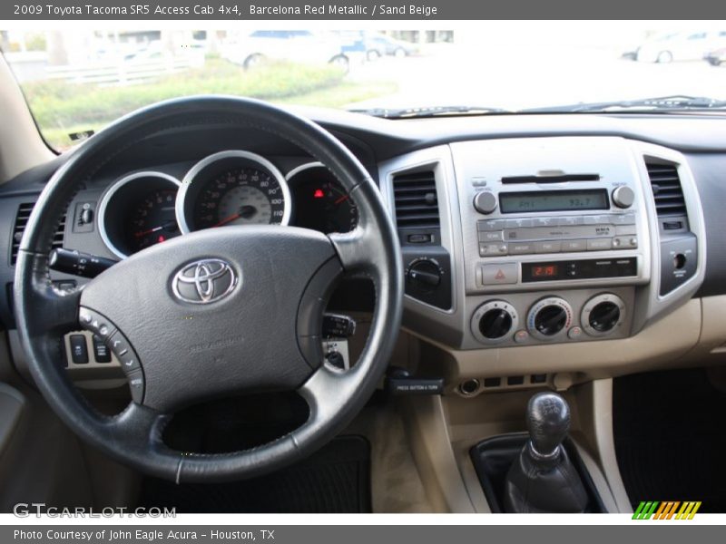 Barcelona Red Metallic / Sand Beige 2009 Toyota Tacoma SR5 Access Cab 4x4