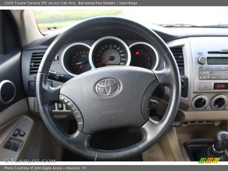 Barcelona Red Metallic / Sand Beige 2009 Toyota Tacoma SR5 Access Cab 4x4