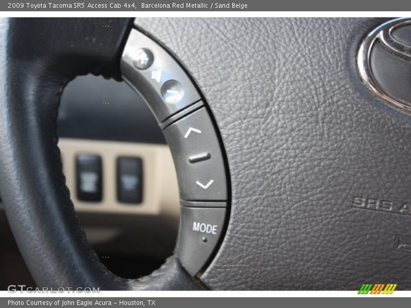 Barcelona Red Metallic / Sand Beige 2009 Toyota Tacoma SR5 Access Cab 4x4